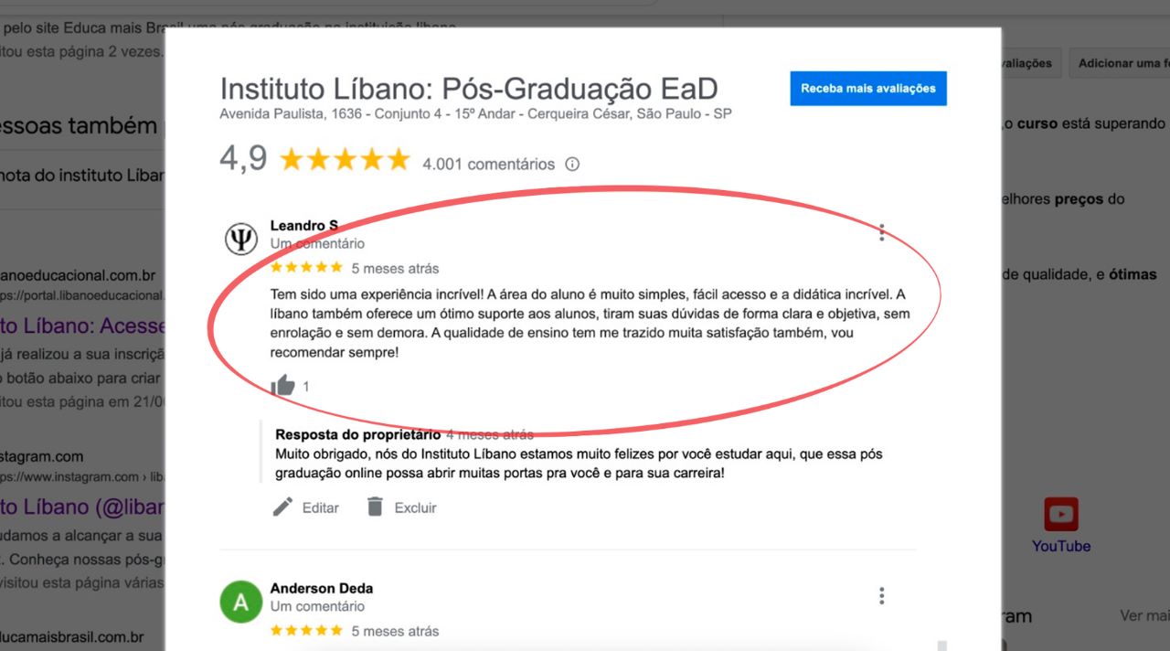 Avaliação do Leandro